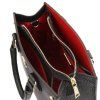 Dama - Leather handbag (Farba Ružovočervená)