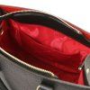 Dama - Leather handbag (Farba Ružovočervená)