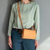 Kožená crossbody kabelka Biscuit - Tuscany Leather