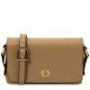 Kožená crossbody kabelka Biscuit - Tuscany Leather
