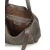 MARCO MAZZINI Tmavohnedá dámska kožená kabelka typu hobo bag