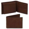 Exclusive 3 fold leather wallet for men (Farba Hnedá)