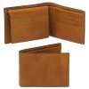 Exclusive 3 fold leather wallet for men (Farba Hnedá)