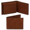 Exclusive 3 fold leather wallet for men (Farba Hnedá)