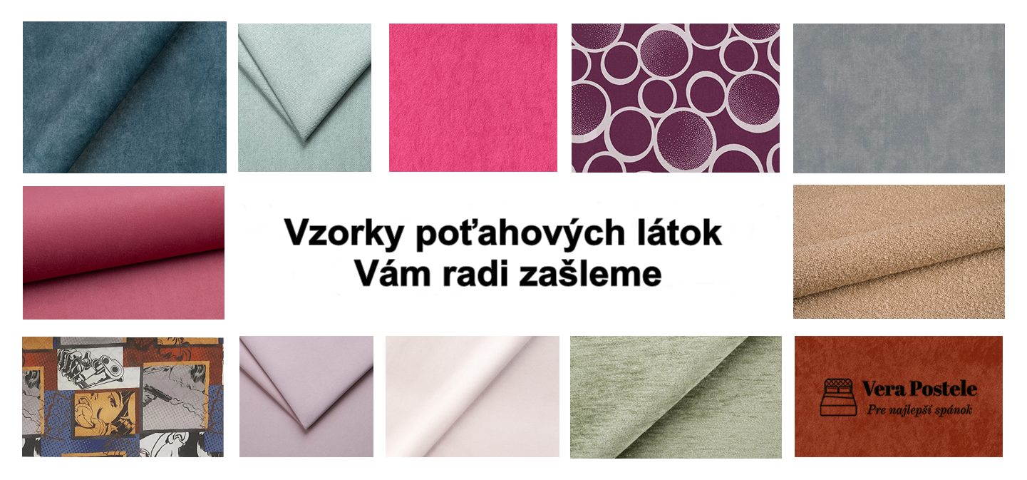 Poťahové látky - možnosť zaslania poštou