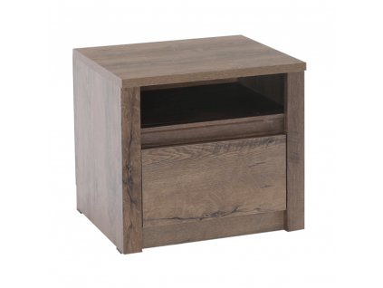 Nočný stolík, dub lefkas tmavý, MONTANA SN