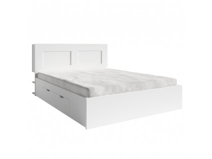 Manželská posteľ 160x200 RAMIAK biela