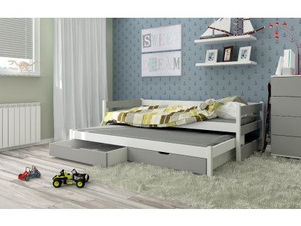 Masívna posteľ Tomi Grey