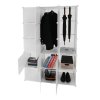 Modulárna multifunkčná skriňa, biela, ZALVO