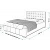 Čalúnená posteľ BED 2 rozmery