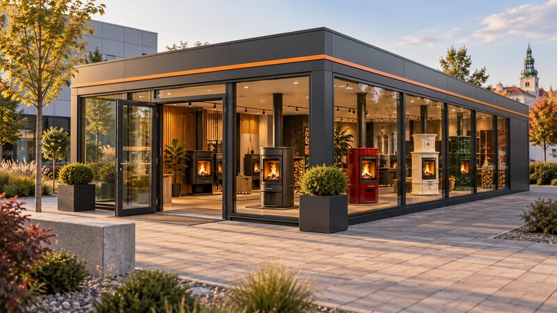 Nový showroom krbových kamen v Pardubicích