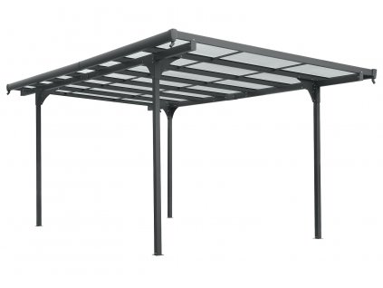 hliníková pergola LANITPLAST ALU 53 antracit + bronz PC LG4121