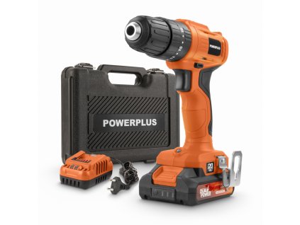 POWDPO1110 - Aku šroubovák / vrtačka s příklepem 20V SET