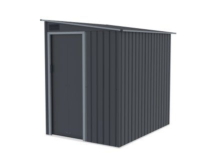 plechový domek LANITPLAST WANDHAUS 56 ANTRACIT LG4362