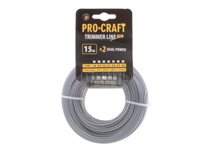 6963 struna zaci s vystuhou 3mm 15m ctverec procraft kvj 315