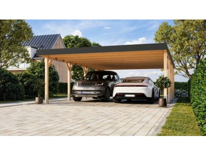 dvojitý carport KARIBU LEIMHOLZ 2 (12161) LG4461