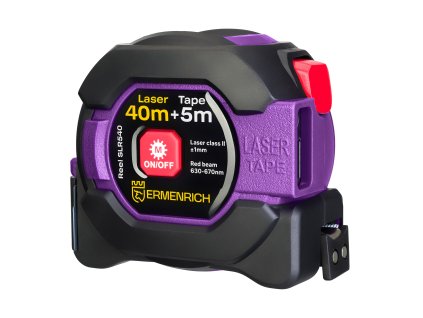 Laserový svinovací metr Ermenrich Reel SLR540 Fialový