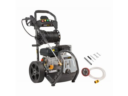 POWXG9100 - Benzinová tlaková myčka s čerpadlem 210cc 270bar přepokl. naskladnění 20.6. + 3x pracovní rukavice zdarma a záruka 3 roky