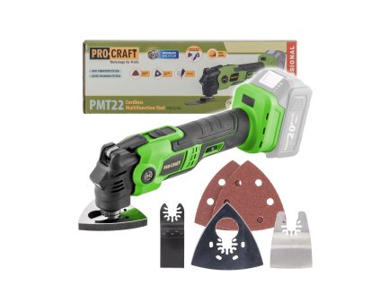 7290 aku multifunkcni oscilacni bruska pmt22bb procraft bez baterie a nabijecky pmt22bb