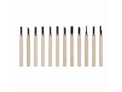 KRTH23602 - Mini dláta na dřevo sada 12ks