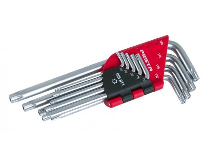 Sada L klíčů TORX FESTA CrV T10-T50 9ks