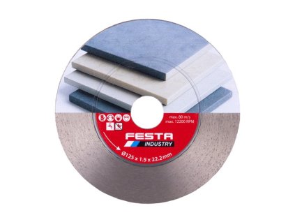 Kotouč diamantový FESTA INDUSTRY řezný/brusný 125x1,5x22.2mm