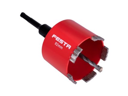 Korunka vrtací diamantová FESTA 82mm segmentová se stopkou SDS+/M16