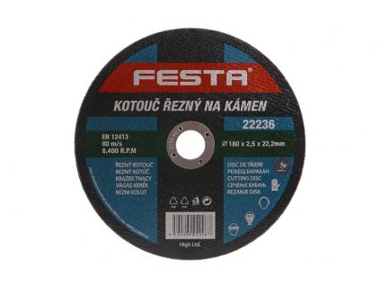 Kotouč řezný FESTA na kámen 180x2.5x22.2mm