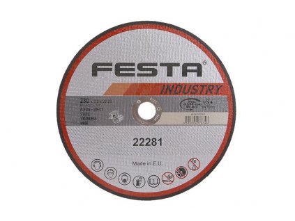 Kotouč řezný FESTA INDUSTRY na kov 230x2.5x22.2mm