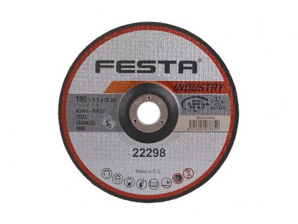 Kotouč brusný FESTA INDUSTRY na kov 180x6.5x22.2mm