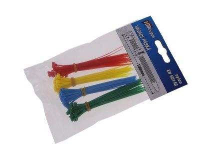 Pásky vázací WESTBERG 100x2.5mm 100ks barevné