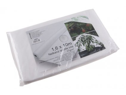 Netkaná textílie 1.6x10m bílá 17g/m2