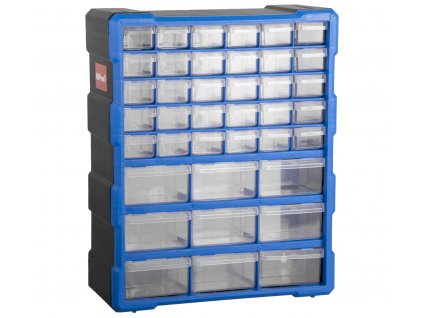 Plastový organizér / box na šroubky, 39 rozdělovníků - MW1502