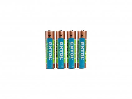 baterie alkalické, 4ks, 1,5V AAA (LR03)