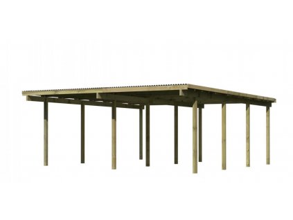 dvojitý carport KARIBU BASIC 2 62041 LG1880