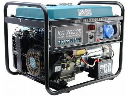 Könner & Söhnen Benzínová elektrocentrála KS 7000E  + 6 páru rukavic a balíeek SERVIS PLUS