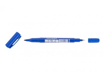 Značkovač permanentní WESTBERG oboustranný modrý 140mm