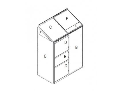 náhradní prosklení pro skleník VITAVIA IDA 900 PC 4 mm LG3075