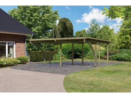 dvojitý carport KARIBU BASIC 1 62039 LG3142