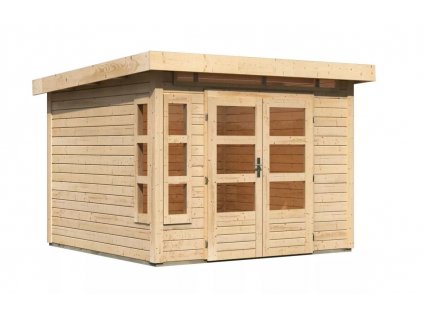 dřevěný domek KARIBU KASTORF 6 (31532) natur LG3572