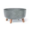 Květináč Prosperplast GRACIA LOW 38 cm beton effect