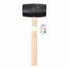 KRTH90603 - Gumová palice černá 900g - Dřevěná násada
