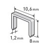 spony, balení 1000ks, 8mm, 10,6x0,52x1,2mm