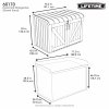 zahradní úložný box LIFETIME 60170 HORIZONTAL LG1076