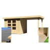 dřevěný domek KARIBU ASKOLA 3 + přístavek 240 cm (14441) SET LG2137  + Praktické dárky k tomuto zboží