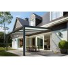 hliníková pergola SKYLUX CLIMALUX 4,0 x 3,0 m antracit + čirý PC LG2218