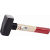 KRT902003 - Palice 1500g - Dřevěná násada  + 1X pracovní rukavice zdarma