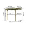 dřevěná pergola KARIBU ECO 1A (64620) LG2304