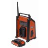 POWDP8060 - Aku rádio 20V  plus  220V (bez AKU)  + 3x pracovní rukavice zdarma a záruka 3 roky