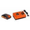 POWDP9062 - Nabíječka 20V/40V  plus  Baterie 20V LI-ION 2,0Ah  + 1X pracovní rukavice zdarma + extra servis